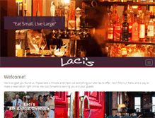 Tablet Screenshot of lacistapasbar.com